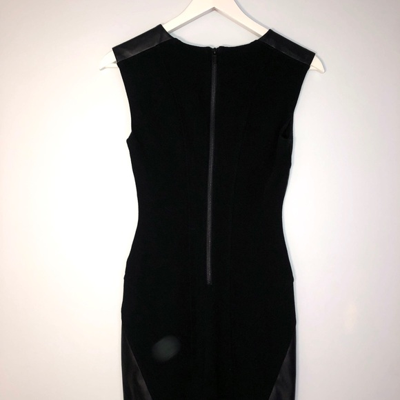 Talula/Aritzia LBD with Vegan Leather Insets - Picture 3 of 4